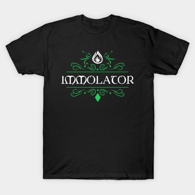 Immolator Character Class Tabletop RPG Gaming T-Shirt by pixeptional